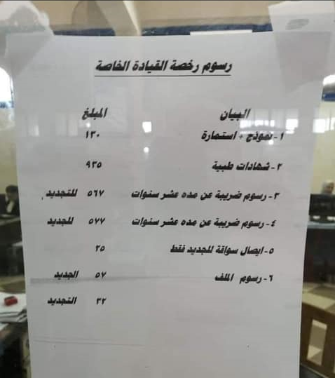 نموذج تجديد رخصة القيادة pdf بالعربي